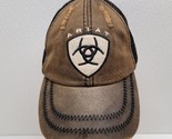 Ariat Distressed Brown Hat Cap Strapback Black Mesh Back One Size Adjust... - $19.70