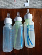 Dr. Brown&#39;s 8 oz/250 ml Options+ Narrow Anti-Colic Baby Bottles Set Of 3 - £10.82 GBP