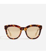 New J Crew Women Brown Tortoise Cabana Oversize Sunglasses UV400 Acetate... - £23.73 GBP