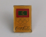 Maldives Olympic Games &amp; Coca-Cola Lapel Hat Pin - $7.28