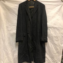Frank Brothers Men&#39;s Size Medium, Long Black / Grey Coat - £67.73 GBP