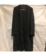 Frank Brothers Men&#39;s Size Medium, Long Black / Grey Coat - £67.73 GBP