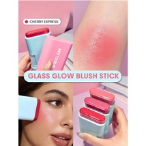 SHEGLAM Glass Glow Blush Stick – Cherry Express – Deep Berry Red Lip  - $14.99