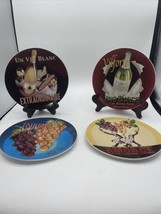 Pottery Barn  Wine Bar Cocktail Plates Set Of 4 8 1/4 " - $19.80