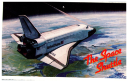 The Space Shuttle in Space TWA Airline Issued Florida Postcard Posted 1983 - £6.97 GBP