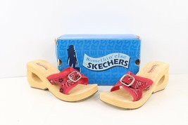 NOS Vtg Y2K Skechers Womens 10 Chunky Platform Open Toe Wedge Sandals Bandana - £93.83 GBP
