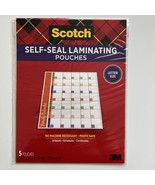 Scotch Laminating Sheets, 9 in x 11.5 in, Gloss Finish (LS854-5G) - 5 Pa... - £29.06 GBP