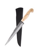 Real Wood Handle Bowie Knife Set – 14&quot; Full Tang Fixed Blade with Leathe... - $604.05 MXN