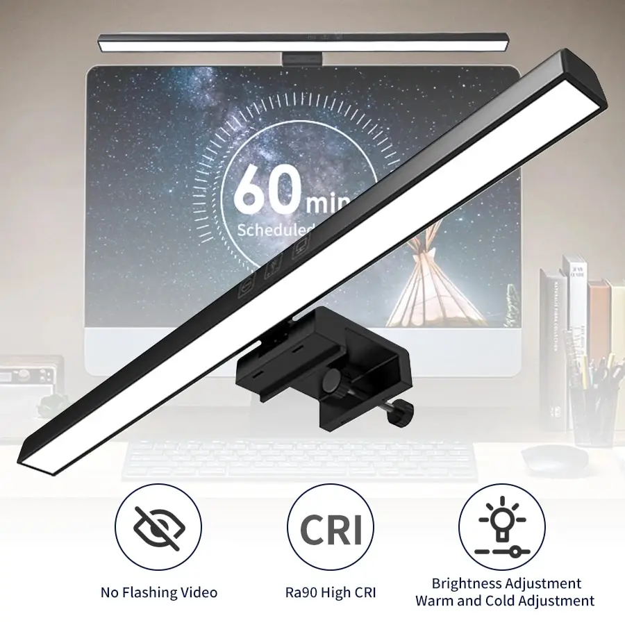 Lamp monitor light bar pc computer dimmable screen light 33cm 50cm office study reading thumb200