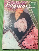 Vintage Clarks Edging For Handkerchiefs Crocheted Design Book - £4.96 GBP