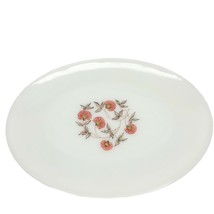 Anchor Hocking Fire King Signed Fleurette Oval Platter Collectible Milk ... - £15.48 GBP