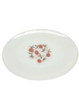 Anchor Hocking Fire King Signed Fleurette Oval Platter Collectible Milk Glass - £15.79 GBP