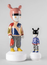 Lladro Set by Camille Walala 7761 The Guest Large+7762 The Guest Little New - $3,069.00