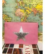 Pink Flat Star Canvas Clutch with Strap - $26.35