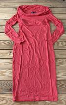 a pea in the pod NWT $98 women’s cowl neck Maternity MIDI dress Size S red E12 - £27.77 GBP