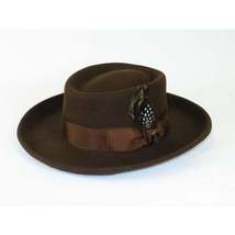 Men Bruno Capelo Hat Australian Wool Crushable Wide Brim GAMBLER GAM101 Brown image 4