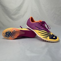 New Balance MD500v8 Sz 10.5 Mens Track Field Racing Spikes Purple Yellow... - £19.75 GBP