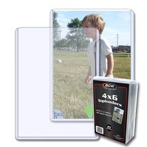 2 packs of 25 (50) BCW 4" x 6" Topload Holders - $24.28