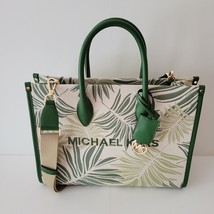 Michael Kors Mirella Medium EW Tote Crossbody Shopper Bag Fern Green Multi - £116.74 GBP