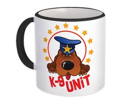Basset Cop : Gift Mug Police Dog Cute Funny K9 Canine K-9 Hound - £12.70 GBP