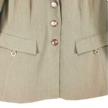 Signature By Larry Levine Khaki Suit Blazer Button Up Long Sleeve Plus 24 W - £19.47 GBP