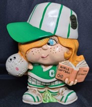 Vintage Girls Bank 1979 Enesco Sport Skwirt &quot;Betsy Base&quot; Spit Ball - £14.02 GBP