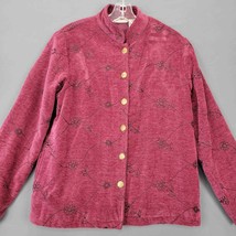 White Stag Womens Jacket Size M Purple Preppy Plum Long Sleeve Retro Button Up - £9.59 GBP