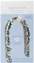 Darice Victoria Lynn Decorative 8&#39; Wedding Arch, White - £108.31 GBP
