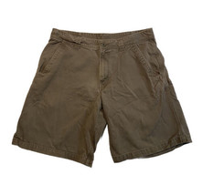 The North Face Shorts Chino Cotton Khaki Flat Front 36 Outdoor Hiking Po... - $15.48