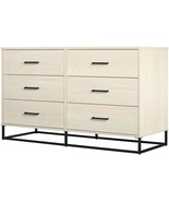 Novogratz Kelly 6 Drawer, Ivory Oak Dresser - £287.79 GBP