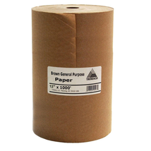 12IN X 1000FT Brown General Purpose Masking Paper Window Door Trim Prep ... - £12.62 GBP