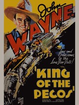 King of the Pecos John Wayne Movie Metal Sign - $29.95