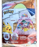 Pokemon Twin/Full Comforter Pillow &amp; Sham 2023. New In Package . &quot;TEAM FUN&quot; - €45,11 EUR
