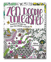 Zen Doodle Unleashed Coloring Book: Freeform Tangle Art - £12.82 GBP