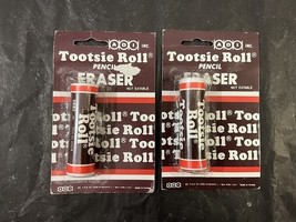 Lot Of 2 1980s Tootsie Roll Candy Collectible Advertising Pencil Eraser ... - $10.00