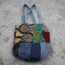 Dsenyo Purse Womens Blue Patchwork Shoulder Fashion Bag Casual Denim Tote - $374.69 MXN