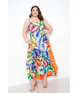 Women&#39;s Splice Tropical Dress - $436.74 MXN