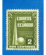 1939 ECUADOR stamp 2 cents, New York International Convention 1939 ,E Fine - $648.45