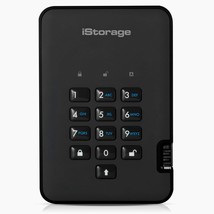 iStorage diskAshur2 HDD 2 TB | Secure Portable Hard Drive | Password Pro... - £241.48 GBP
