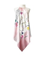 Victoria&#39;s Secret Hankerchief Patchwork Floral Butterfly Halter Chemise ... - $42.08