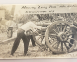 Moving LONG TOM Into Action (CIVIL WAR CANNON) Antique RPPC Real Photo P... - $22.99