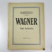 Schott&#39;s Sohne Mainz Wagner Five Verses Voice &amp; Piano Vintage Sheet Music Book - £11.56 GBP