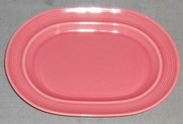 Metlox Colorstax Pink Rose Color Oval Serving Platter Made In California - £23.34 GBP