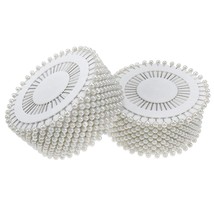 960 Pcs Pearl Head Dressmaking Pins Round Manmade Plastic Pearl Head Dec... - $23.82