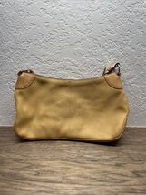 Vintage Dooney &amp; Bourke Mustard Yellow Leather Shoulder Purse Bag Handba... - $39.59