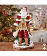 Fitz &amp; Floyd Santa Figurine Red Multicolor Telluride Grand Hand-Painted ... - $4,342.92 MXN