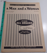 a man and a woman by frank marks for organs 1968 sheet music good - £4.73 GBP