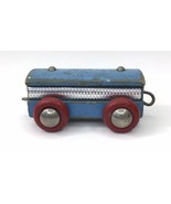 Vintage Brio Lillyput Train Car Light Blue Red Wheels Rough Shape 1960s - £9.49 GBP