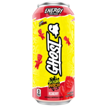 6 Cans of Sour Patch Kids Redberry GHOST ENERGY Sugar-Free  16Fl Oz Cans  - £26.37 GBP