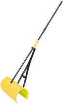 Back Saving Garden Rake Leaf Rakes Without Bending Over Yellow NEW - £50.77 GBP